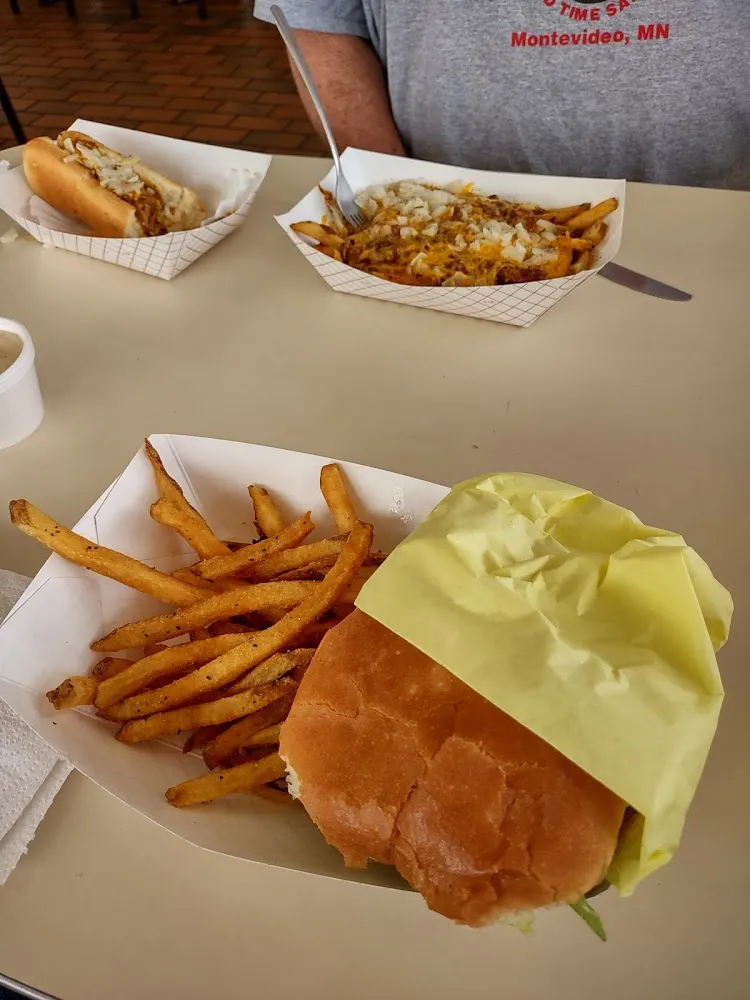 Cheeseburger French Fries and Chili Cheese Dog Chili Cheese Fries