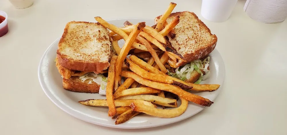 Chicken Sandwich Combo with Bacon and Cheese